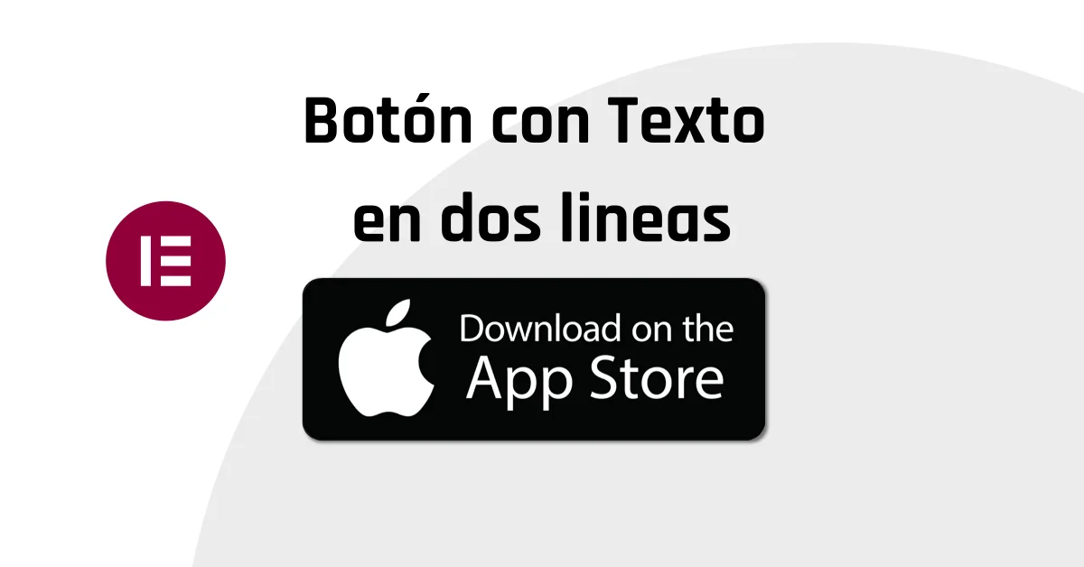 Botón con Texto en dos líneas