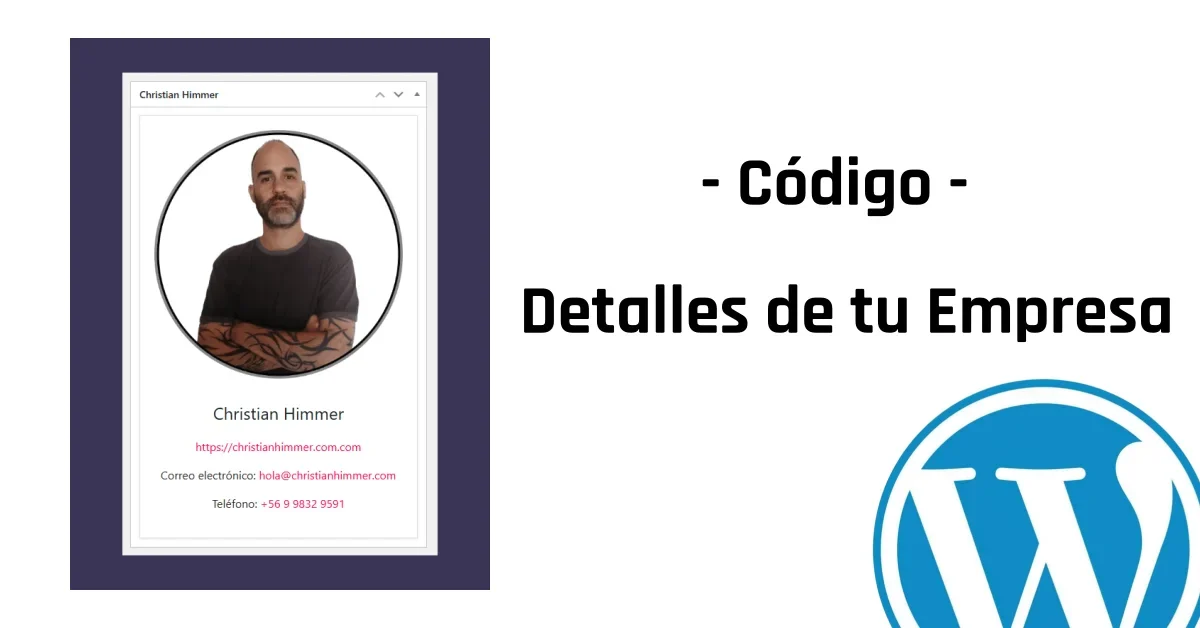 Crea un Widget de WordPress Personalizado Guía Completa para tu Panel de Administración