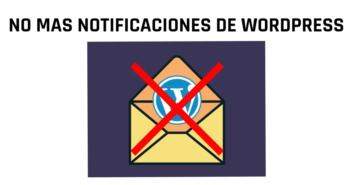 Desactivar emails actualización plugins WordPress
