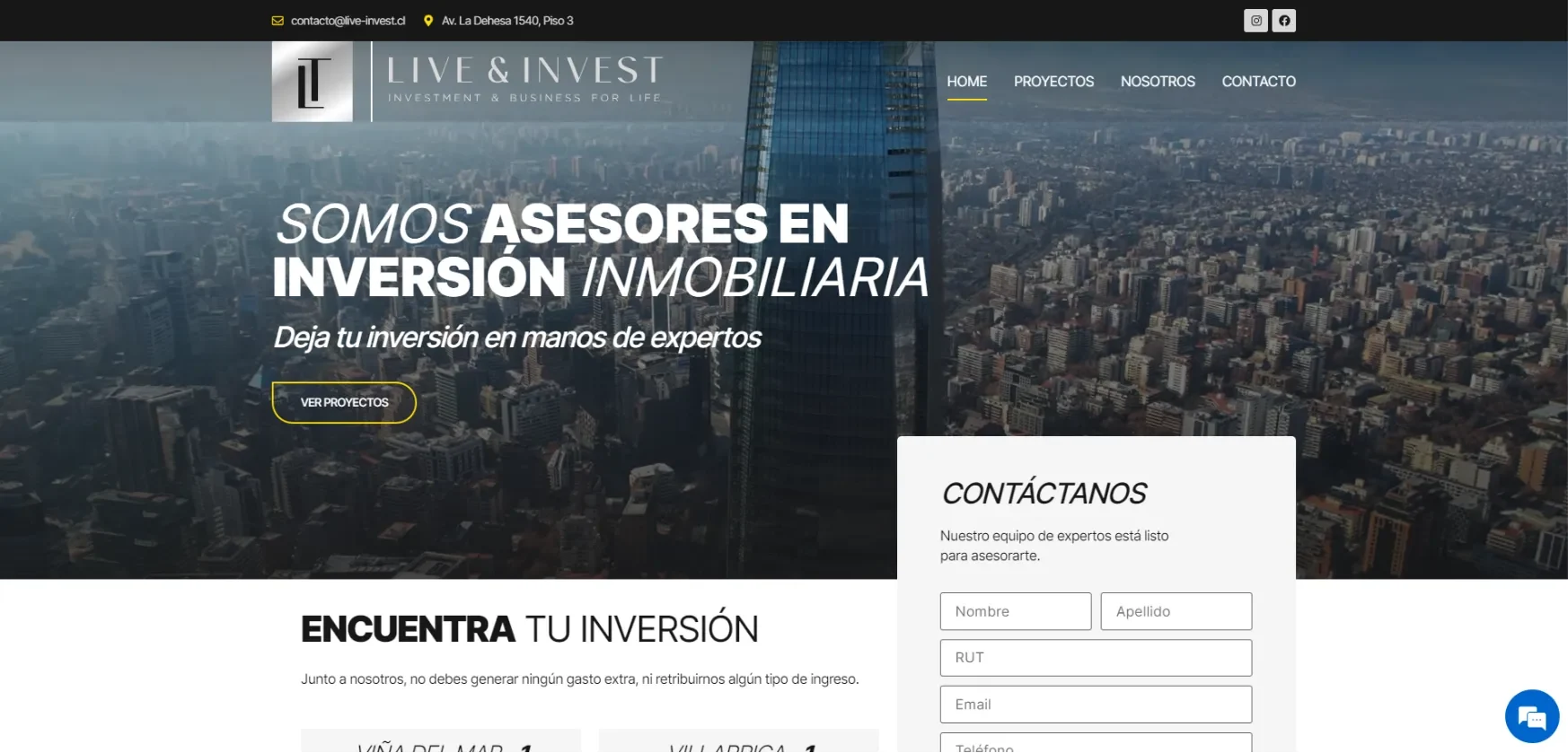 Live & Invest Business Banner